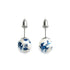 Starlit Waves | .925 Sterling Silver | Firefly Glass Stud Earrings